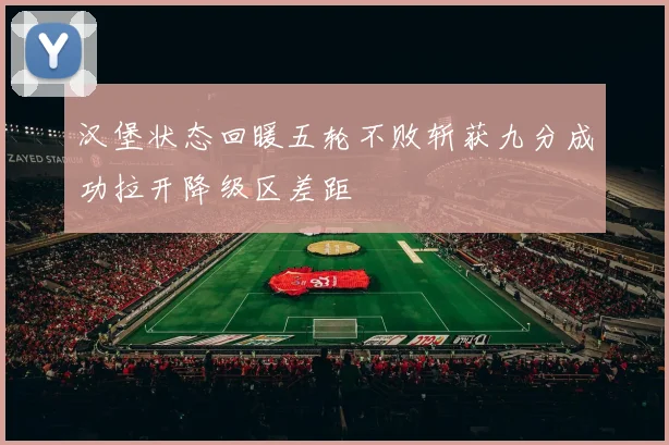 汉堡状态回暖五轮不败斩获九分成功拉开降级区差距